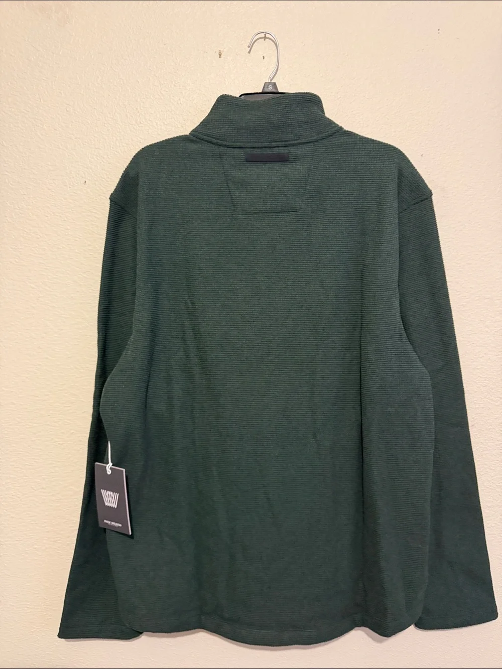 Mack Weldon Latitude Fleece Quarter-Zip Knit Sweater Insulating Quick Dry